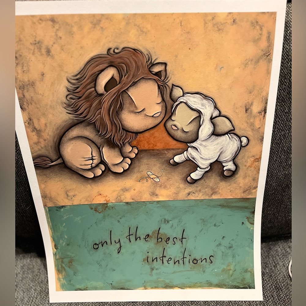 Signed Original Print 2010 “My Intentions Grow” by Kurt Halsey 124/150 16”x20”